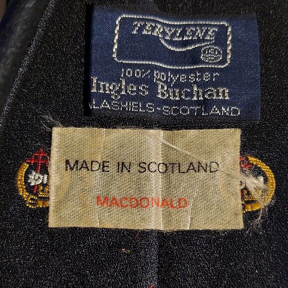 Terylene Ingles Buchan Scotland Macdonald Necktie - Picture 3 of 4